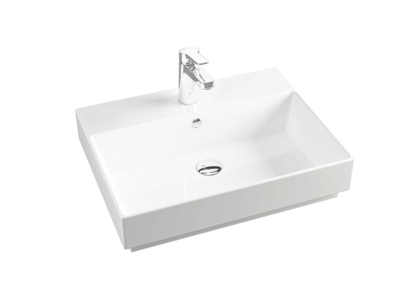 Aufsatzwaschtisch K55012 Weiß hochglanz