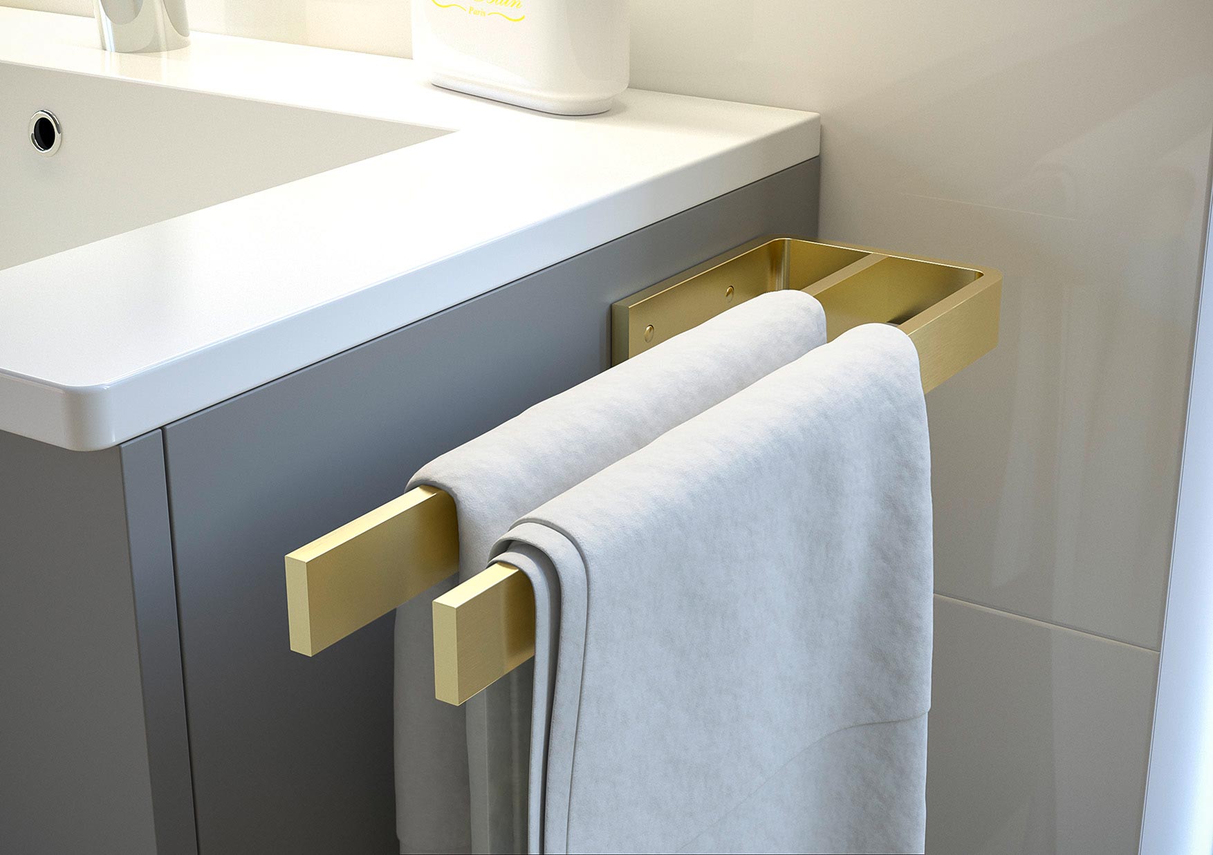 Erweiterung im Bereich Metall mit der Trendfarbe Messing.